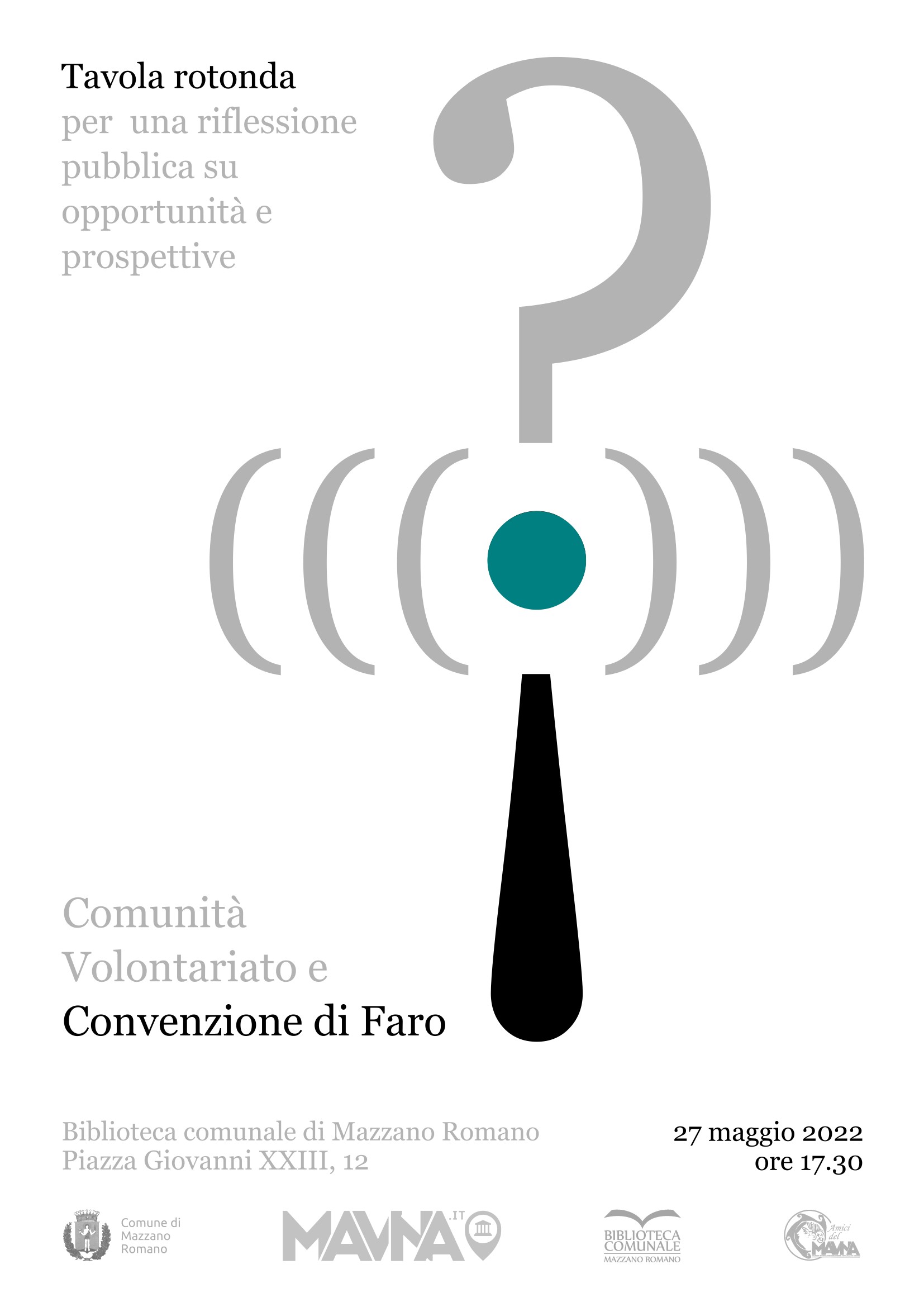 Comunitá, Volontariato e Convenzione di Faro